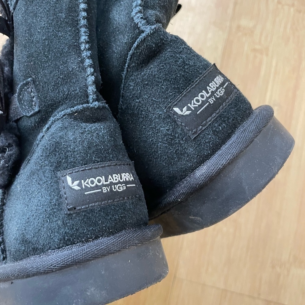 KOOLABURRA by Ugg Victoria bow tall girls boots Sz 3 - Picture 5 of 7